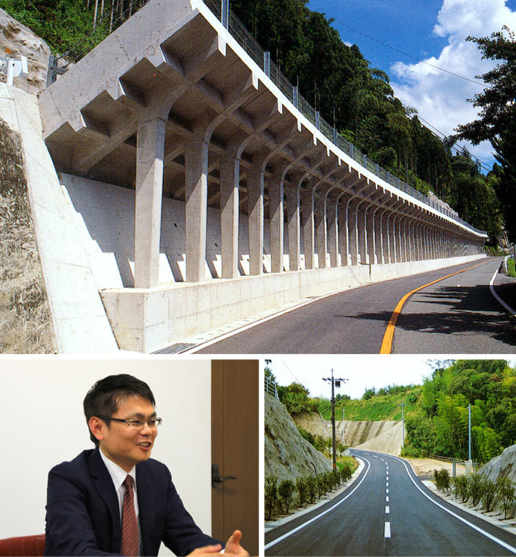 土木の建築や道路工事を手がける熊本〜菊池のオガタの建設物、道路、代表